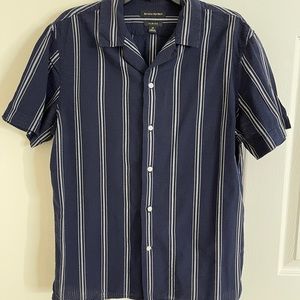 Banana Republic Navy Stripped Casual Shirt